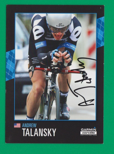 Cyclisme carte cycliste andrew - carte,