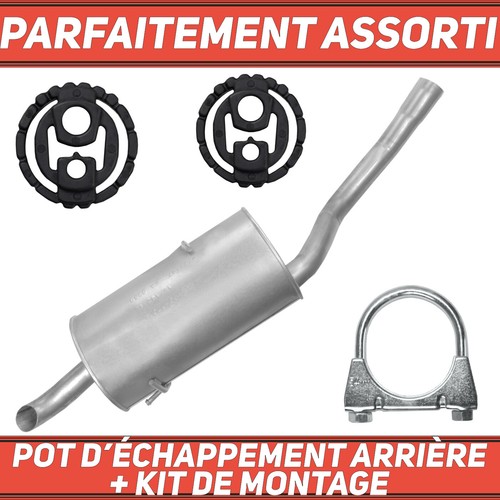 Pot échappement arrière - d’échappement,