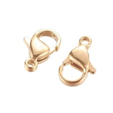 5 FERMOIRS MOUSQUETONS acier