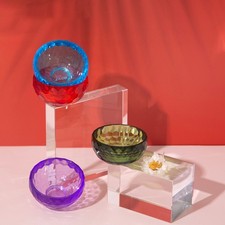 5pcs masque facial mélange bol acrylique bol (couleur aléatoire) outil de beauté