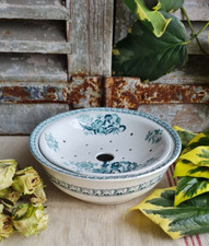 ANCIEN PORTE SAVON ROND TERRE DE FER IRIS