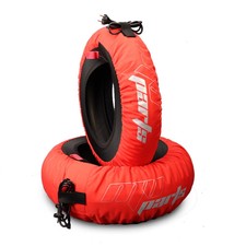 Paire de couvertures chauffantes moto auto-régulées 80° MV PARTS - rouges -