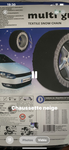 Chaussettes neige multigrip - chaussettes,
