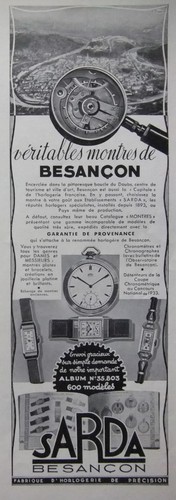 Publicité 1935 sarda - publicitÉ,
