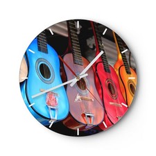 Horloge murale en verre