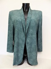 Veste UN JOUR AILLEURS, émeraude, Taille  42, TBE