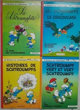 lot 4 livres BD SCHTROUMPFS