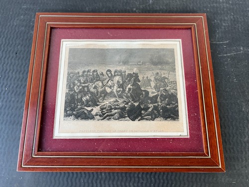Gravure napoléon visitant - gravure,