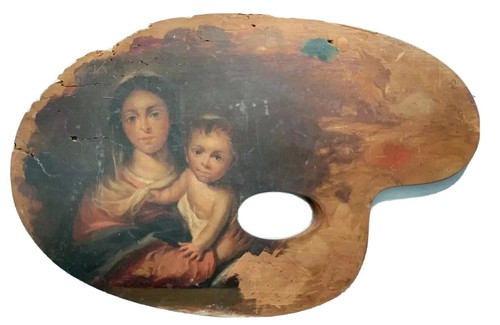 Antique madonna and child - madonna,
