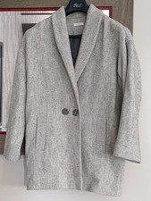 Manteau court gris marque 