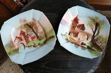 Paire d'assiettes décoratives