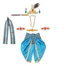 Déguisement Little Kanha JI pour enfants avec Dhoti, Patka, Mukut Bansuri...