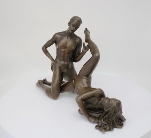 Statue sculpture couple sexy - sculpture,