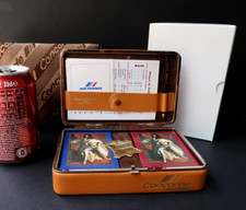 Concorde Air France Coffret Cartes Luxe Ted Lapidus Cuir Laiton Neuf +Boite 1977
