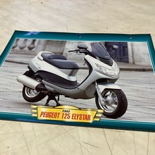 Peugeot scooter 125 Elystar 2002 carte moto passion collection Atlas