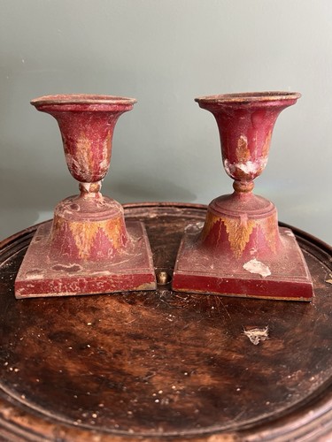 Paire bougeoirs table - de,