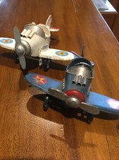 Jouet ancien avion en tôle
