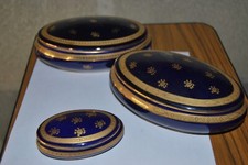 3 bonbonnières porcelaine