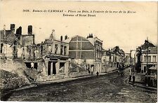 CPA Ruines de CAMBRAI - Place
