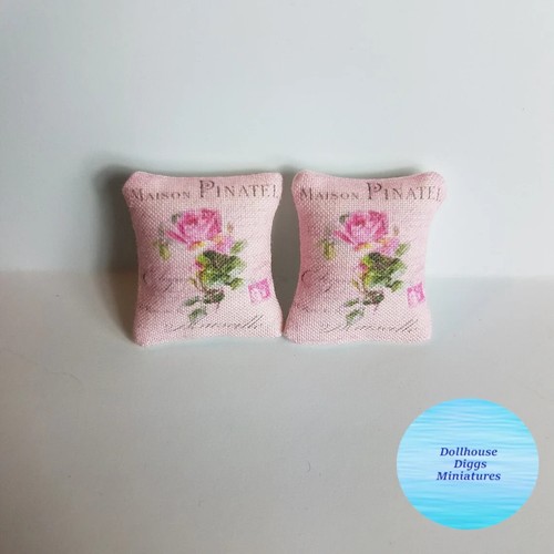 Set miniature pillows - set, pink