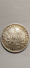 1 franc argent Semeuse 1904 Bonne état Général