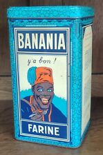 Ancienne  Boite Publicitaire En Tôle Banania/Publicité Ancienne/Cuisine Vintage 