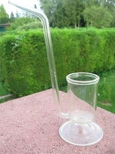 PIPE à COGNAC en Verre sur pied 15,5 cm haut