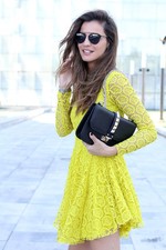 H&M Moutarde Jaune Fleur