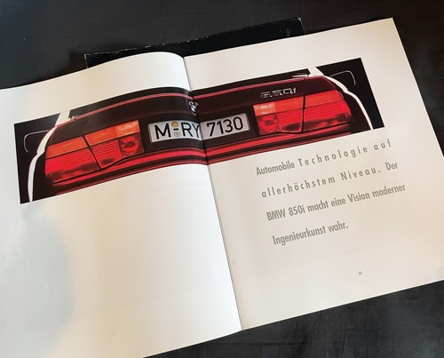 Bmw 850i e31 brochure - 850i,