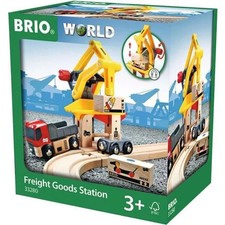 Brio World Grue de Chargement de Marchandises - Accessoire pour circuit de tr...