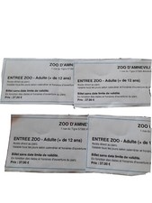 4 Tickets Zoo Parc Amneville 