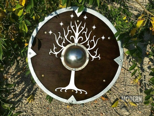 Bouclier viking bois rond - bouclier,