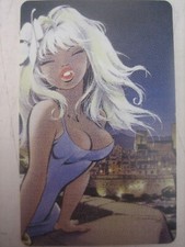 Carte plastifiée sexy pin-up