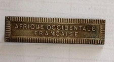  Barette pour Médaille Coloniale AFRIQUE OCCIDENTALE FRANÇAISE 