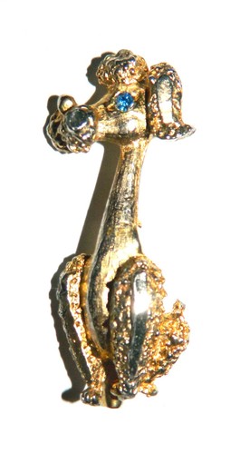 Broche caniche vintage - broche,