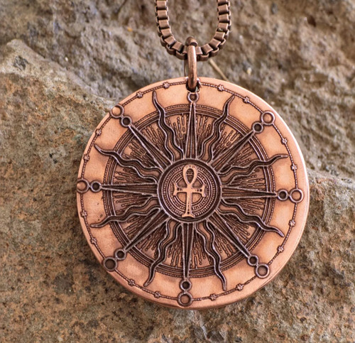 Collier croix ankh cuivre - collier, d'ankh