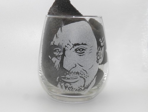 Verre whisky gravé - verre, à