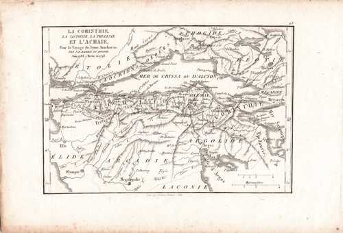 Ancienne gravure carte vers - ancienne,