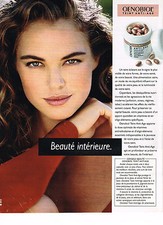 PUBLICITE ADVERTISING 084  1991  OENOBIOL cosmétiques