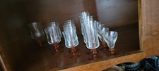 lot de verres à pieds années
