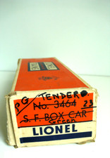 TRAINS LIONEL  ÉCHELLE "O"    WAGON COUVERT  Lg 22 cm   BON ÉTAT  USA NON TESTÉ