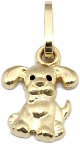 Pendentif chien 333 - or,