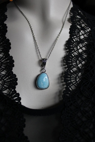 Collier avec larimar