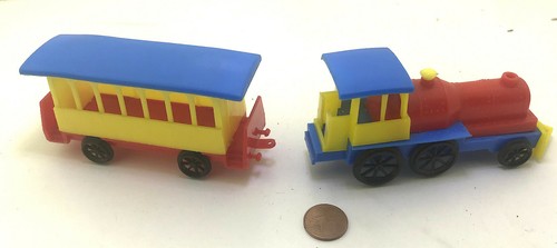 Train jouet ancien plastique - train,
