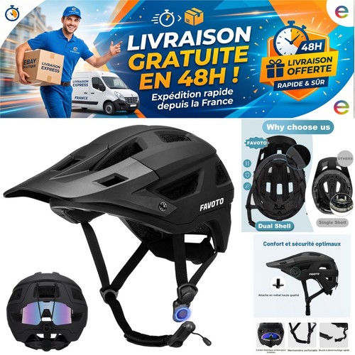 Casque vtt vélo homme avec - casque,