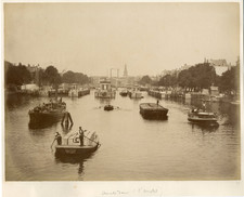 Hollande, Amsterdam, l'Amstel Vintage albumen print Tirage albuminé  22