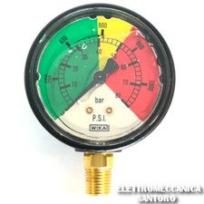 Manomètre Agriculture De 0 À 80 BAR Diamètre 63 Attaque 1/4 M Annovi Reverberi