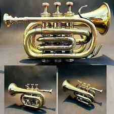 Bouche D'Embouchure De Trompette Décorative En Laiton Antique Cadeau Vintage