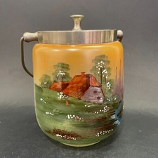 Pot à biscuits en verre peint