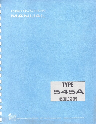 Tektronix type 545a - tektronix,
